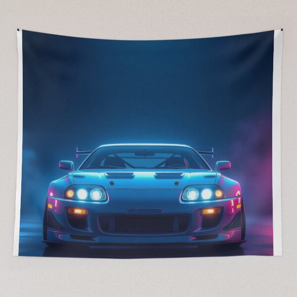 Item preview, Tuned Toyota Supra, Synthwave art style JDM designed and sold by Salimgor Hangaround Music.