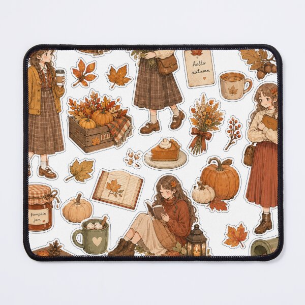 Item preview, Amber Meadow Cottage Sticker Collection, nostalgic autumn-themed sticker, harvest florals, countryside, golden seasonal magic. designed and sold by BlareBlare.
