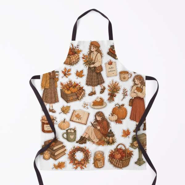 Item preview, Amber Meadow Cottage Sticker Collection, nostalgic autumn-themed sticker, harvest florals, countryside, golden seasonal magic. designed and sold by BlareBlare.