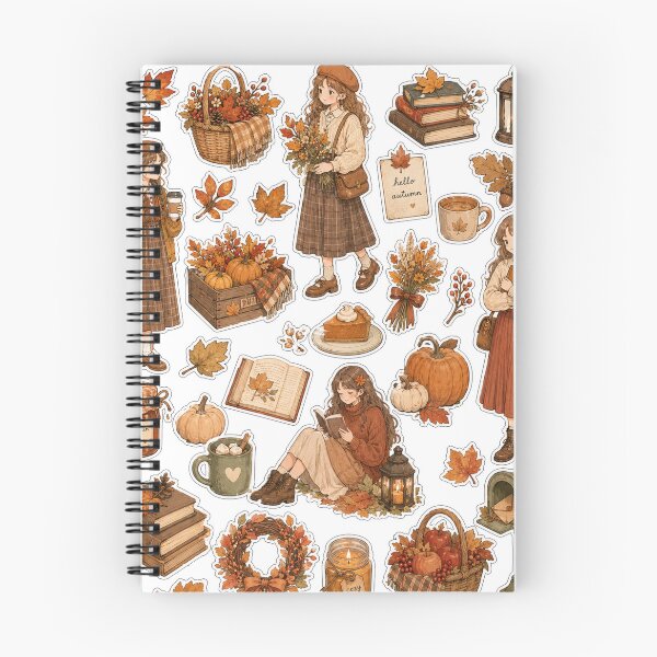 Item preview, Amber Meadow Cottage Sticker Collection, nostalgic autumn-themed sticker, harvest florals, countryside, golden seasonal magic. designed and sold by BlareBlare.