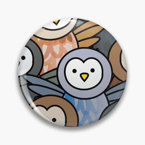 Item preview, Owl bird pattern cute colorful animals designed and sold by fluffyfamcraft.