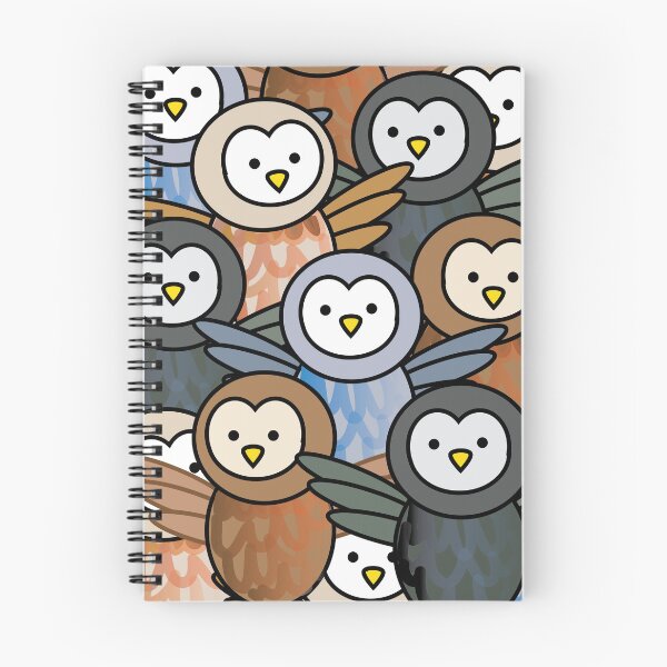 Item preview, Owl bird pattern cute colorful animals designed and sold by fluffyfamcraft.