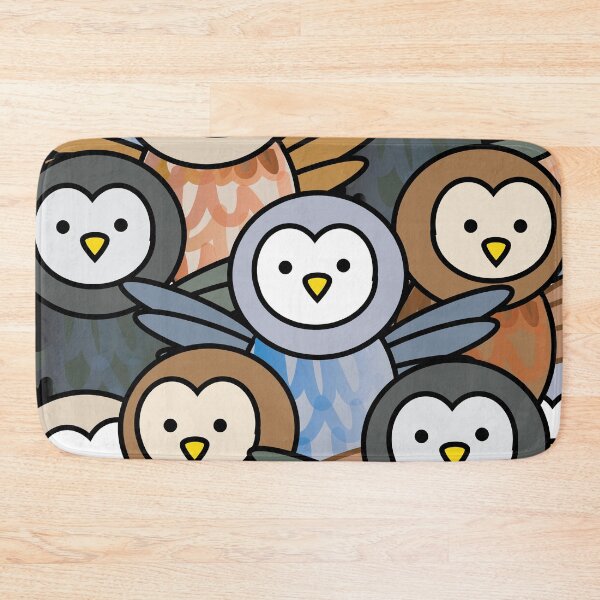 Item preview, Owl bird pattern cute colorful animals designed and sold by fluffyfamcraft.