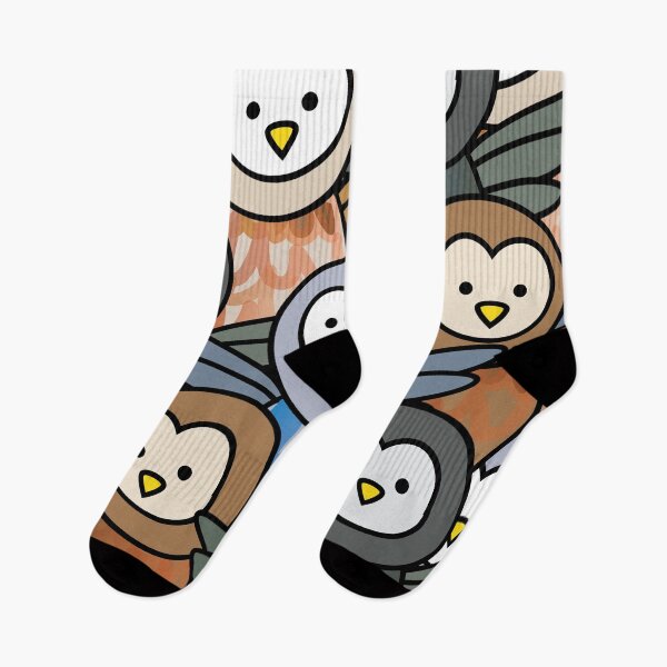 Item preview, Owl bird pattern cute colorful animals designed and sold by fluffyfamcraft.
