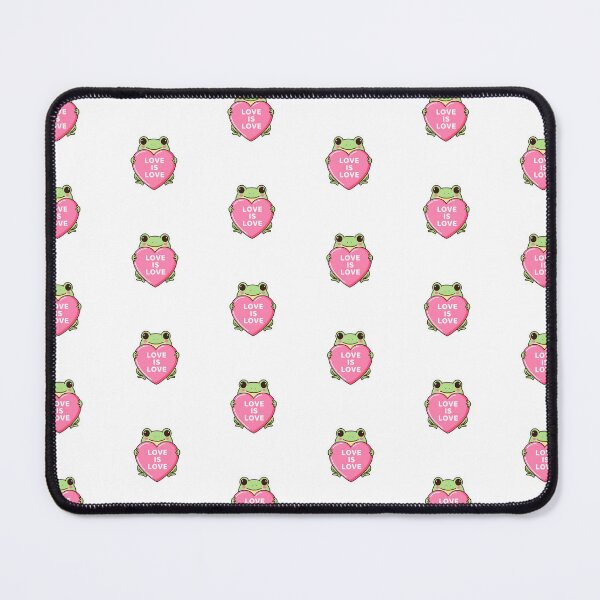 Item preview, Cute Frog Love Is Love Sticker LGBTQ Pride Kawaii Animal Rainbow Heart designed and sold by JaiSoftStudio.