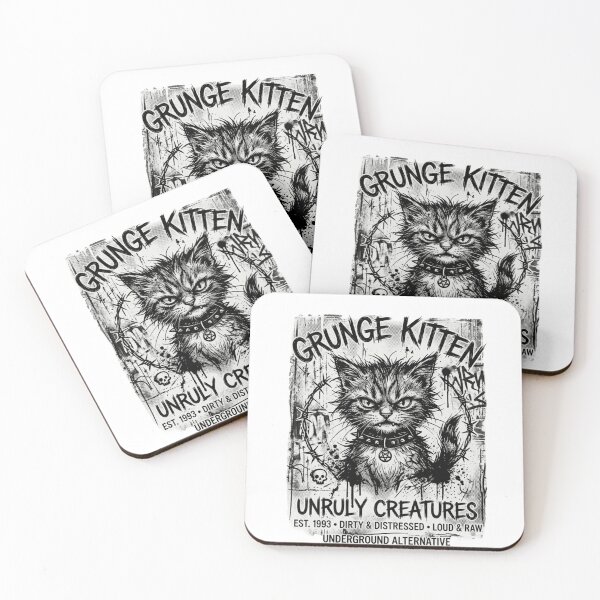 Item preview, Grunge Kitten T-Shirt designed and sold by DmaarGroup.