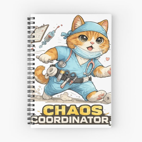 Item preview, Chaos Coordinator Nurse Cat Emergency Mode designed and sold by Inspirahawke.
