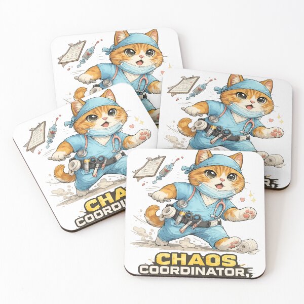 Item preview, Chaos Coordinator Nurse Cat Emergency Mode designed and sold by Inspirahawke.