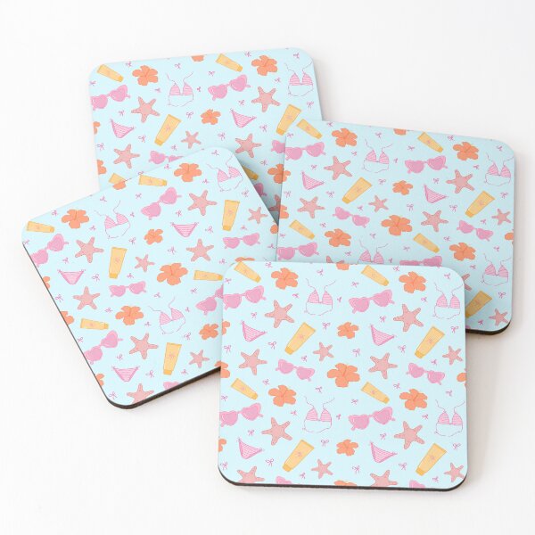 Item preview, Beachy Babe Seamless Pattern designed and sold by flossistudio.