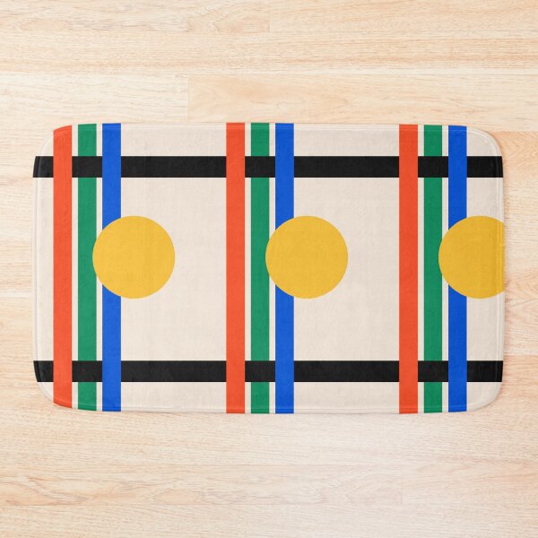 Item preview, 80s Bauhaus Colorful Sunset Minimalist Geometric Art designed and sold by MaiZephyr.