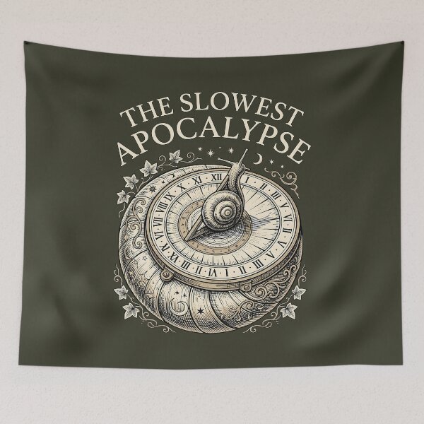Item preview, The Slowest Apocalypse Vintage Snail Antique Engraving designed and sold by SplashTastic.