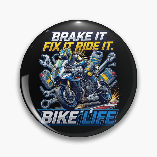 Item preview, Brake It Fix It Ride It High Speed Rider Illustration designed and sold by enzoade.