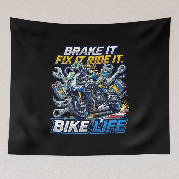 Item preview, Brake It Fix It Ride It High Speed Rider Illustration designed and sold by enzoade.