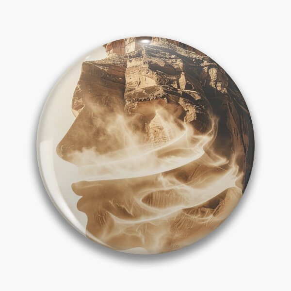 Item preview, Surreal Desert Sandstorm Woman Profile Art designed and sold by Kavin786.