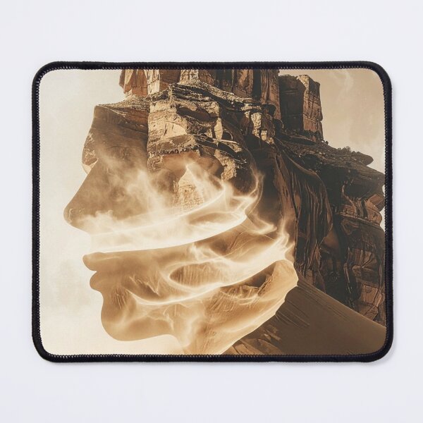 Item preview, Surreal Desert Sandstorm Woman Profile Art designed and sold by Kavin786.
