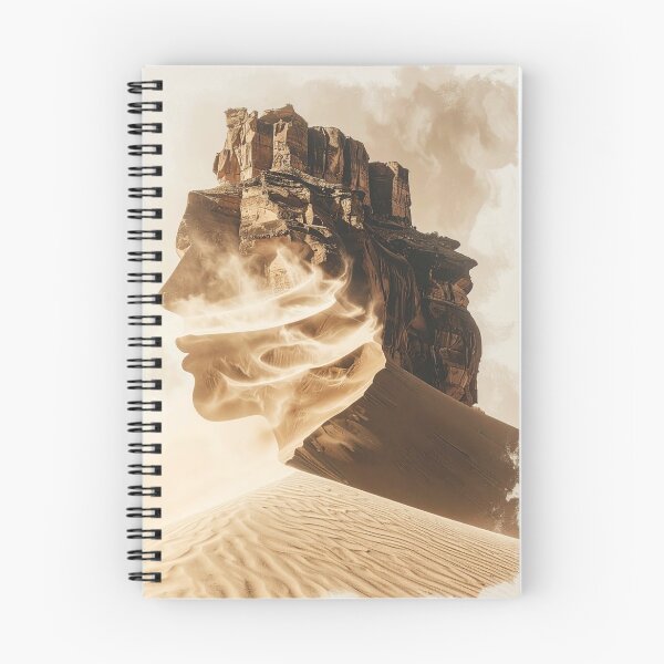 Item preview, Surreal Desert Sandstorm Woman Profile Art designed and sold by Kavin786.