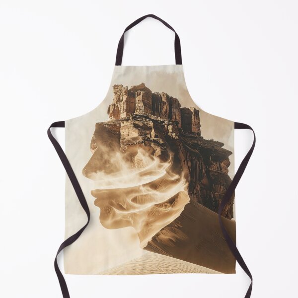 Item preview, Surreal Desert Sandstorm Woman Profile Art designed and sold by Kavin786.