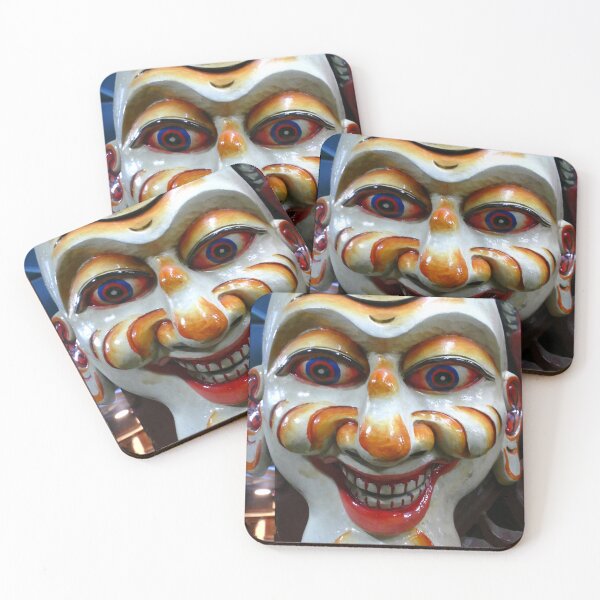 Item preview, Weird Nepalese Clown Face Mask designed and sold by jaynerushton.