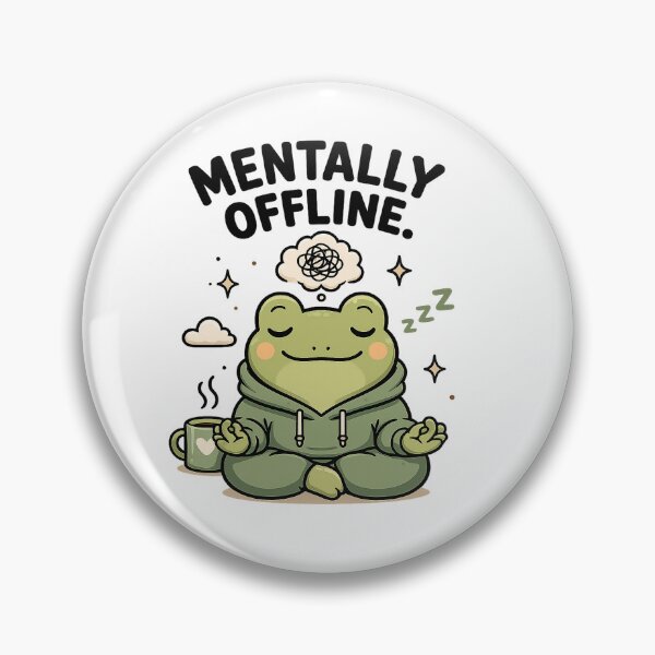 Item preview, Frog Mentally Offline Design designed and sold by Softbear Atelier.