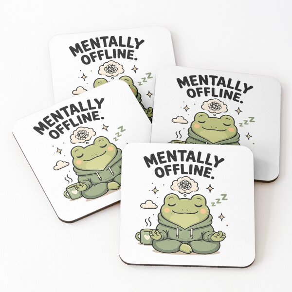 Item preview, Frog Mentally Offline Design designed and sold by Softbear Atelier.