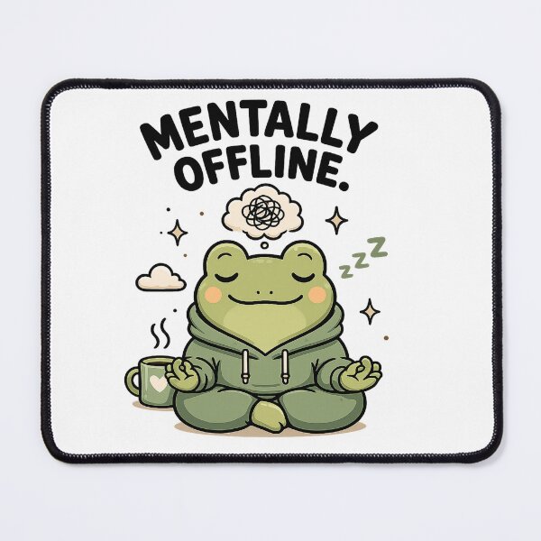 Item preview, Frog Mentally Offline Design designed and sold by Softbear Atelier.