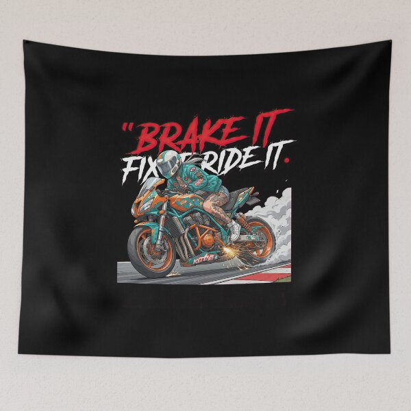 Item preview, Brake It Fix It Ride It Aggressive Sportbike Artwork designed and sold by enzoade.