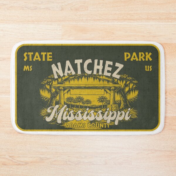 Item preview, Natchez State Park, Adams County, Mississippi, badge design designed and sold by Wanderful-roads.