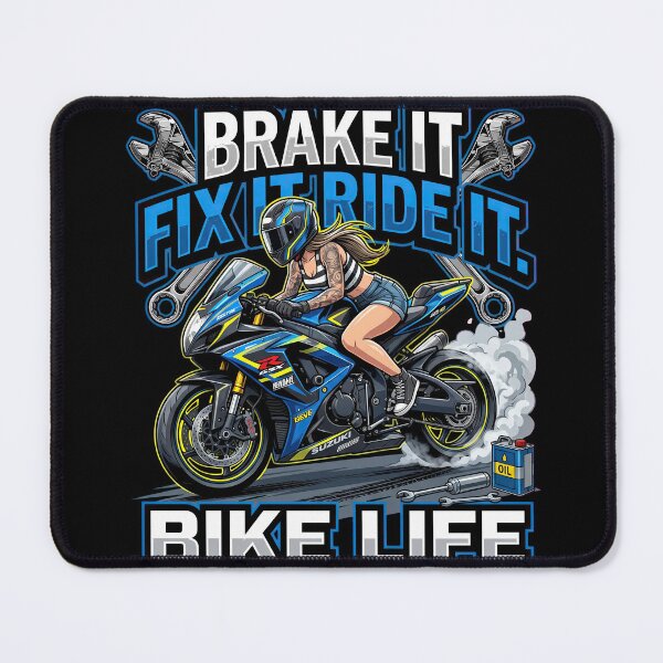 Item preview, Brake It Fix It Ride It Full Throttle Bike Design designed and sold by enzoade.