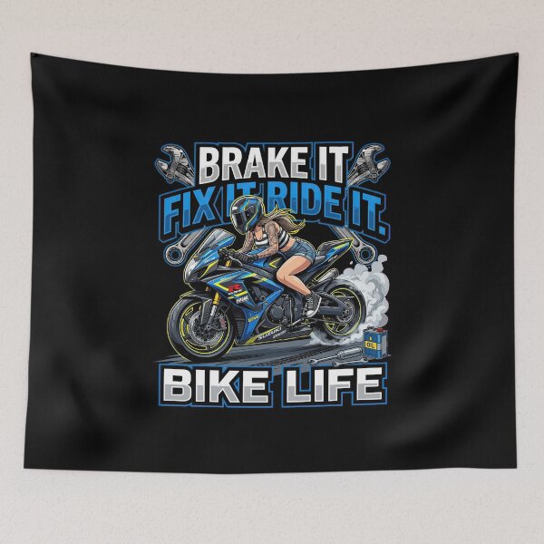 Item preview, Brake It Fix It Ride It Full Throttle Bike Design designed and sold by enzoade.