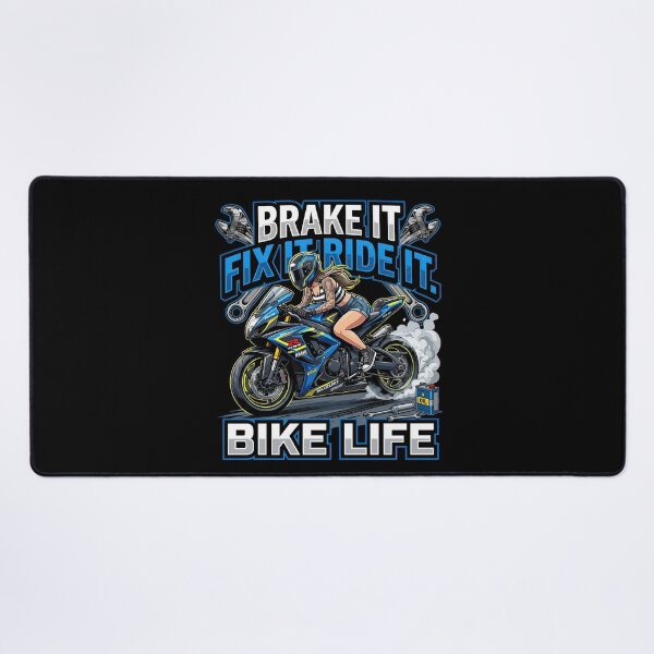 Item preview, Brake It Fix It Ride It Full Throttle Bike Design designed and sold by enzoade.