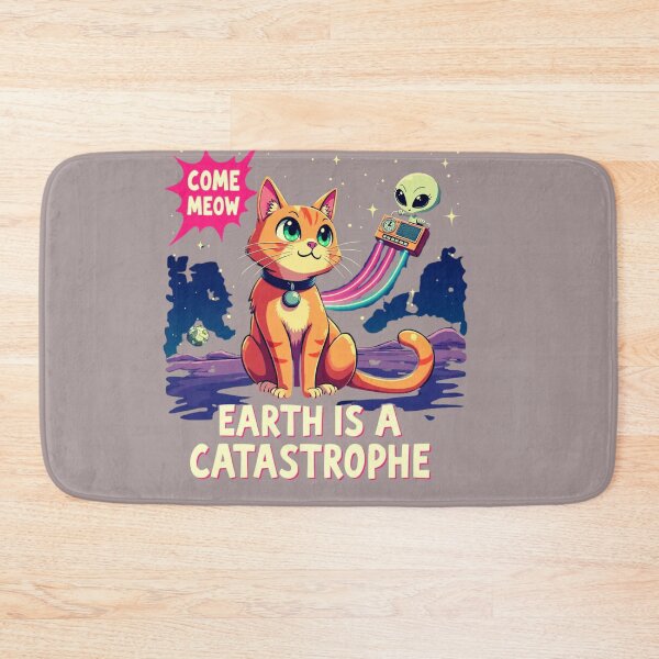 Item preview, "Come Meow - Telepathic Tabby Cat Sending SOS to Friendly Alien - Funny Sci-Fi Cat Design for Starseeds" designed and sold by highvibz72.