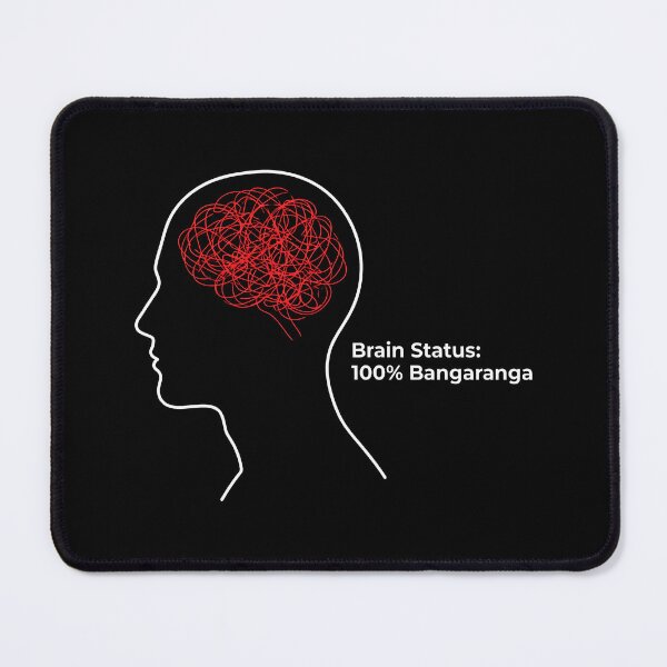 Item preview, Brain Status 100 Percent Bangaranga Mental Health Art Chaotic Mind designed and sold by SplashTastic.