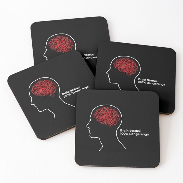 Item preview, Brain Status 100 Percent Bangaranga Mental Health Art Chaotic Mind designed and sold by SplashTastic.