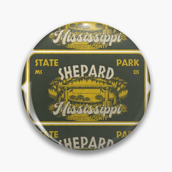 Item preview, Shepard State Park, Jackson County, Mississippi, badge design designed and sold by Wanderful-roads.
