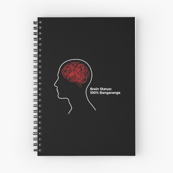 Item preview, Brain Status 100 Percent Bangaranga Mental Health Art Chaotic Mind designed and sold by SplashTastic.