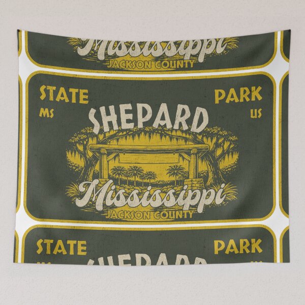 Item preview, Shepard State Park, Jackson County, Mississippi, badge design designed and sold by Wanderful-roads.