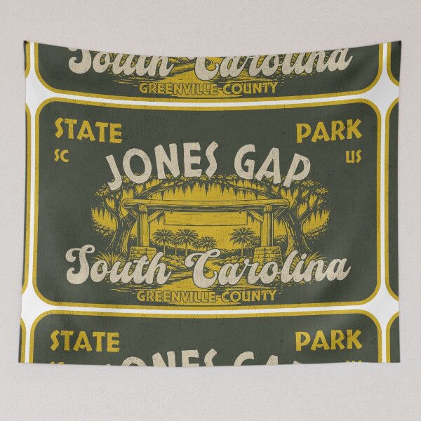 Item preview, Jones Gap State Park, Greenville County, South Carolina, badge design designed and sold by Wanderful-roads.