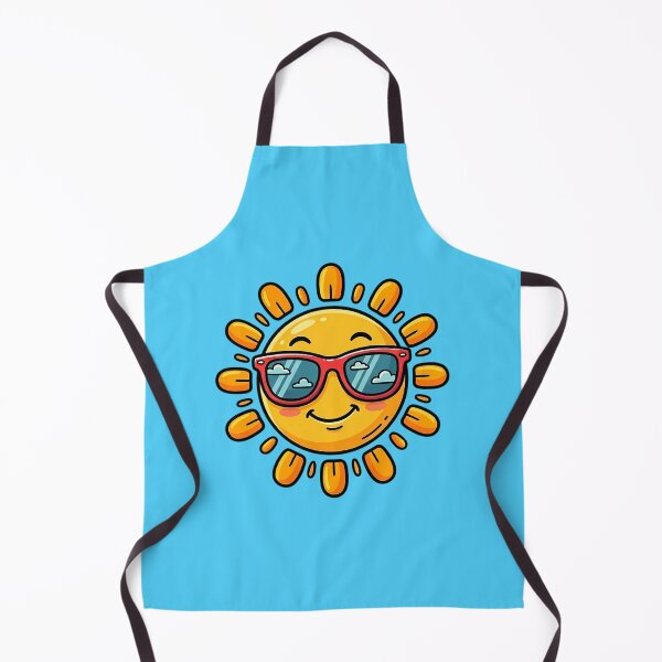 Item preview, Cute Kawaii Sun Wearing Red Sunglasses Summer Illustration designed and sold by jo-e-basta.
