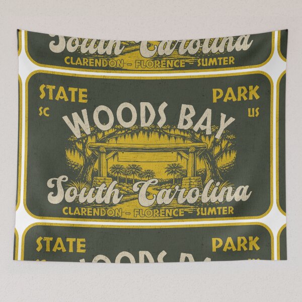 Item preview, Woods Bay State Park, Clarendon - Florence - Sumter, South Carolina, badge design designed and sold by Wanderful-roads.
