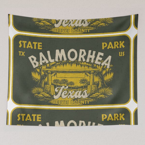 Item preview, Balmorhea State Park, Reeves County, Texas, badge design designed and sold by Wanderful-roads.