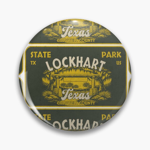 Item preview, Lockhart State Park, Caldwell County, Texas, badge design designed and sold by Wanderful-roads.