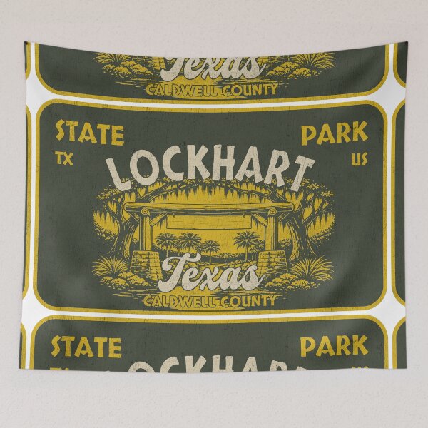 Item preview, Lockhart State Park, Caldwell County, Texas, badge design designed and sold by Wanderful-roads.