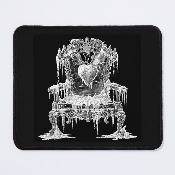 Item preview, Black and White Frozen Throne – Gothic Ice Queen Fantasy Art designed and sold by inkoutninja.