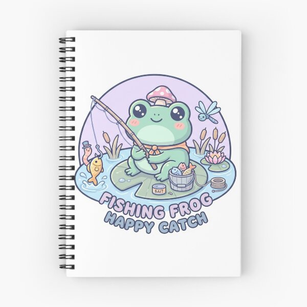 Item preview,  Fishing Frog Happy Catch – Cute Relaxing Pond Adventure Cartoon Design designed and sold by ArtsyExplorer.