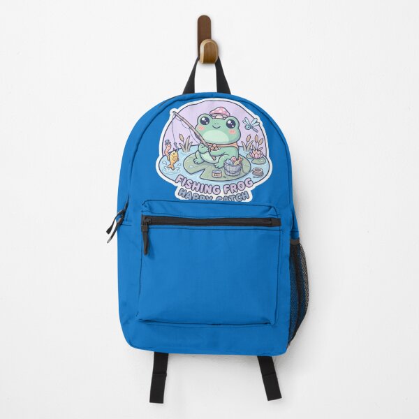 Item preview, Fishing Frog Happy Catch – Cute Relaxing Pond Adventure Cartoon Design designed and sold by ArtsyExplorer.