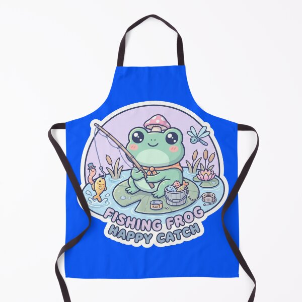Item preview,  Fishing Frog Happy Catch – Cute Relaxing Pond Adventure Cartoon Design designed and sold by ArtsyExplorer.