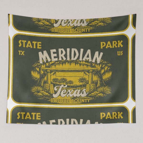 Item preview, Meridian State Park, Bosque County, Texas, badge design designed and sold by Wanderful-roads.