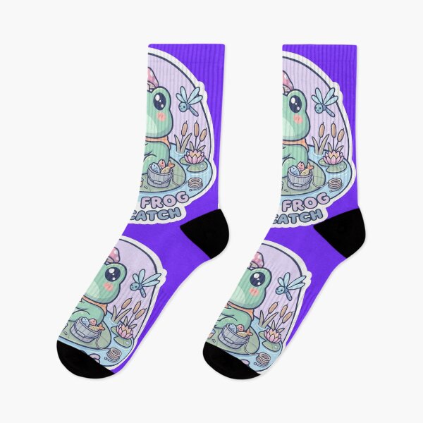Item preview,  Fishing Frog Happy Catch – Cute Relaxing Pond Adventure Cartoon Design designed and sold by ArtsyExplorer.