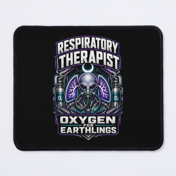 Item preview, Cyberpunk Alien Respiratory Therapist Oxygen For Earthlings Sci-Fi Healthcare Week Design designed and sold by ClinicalHubs.
