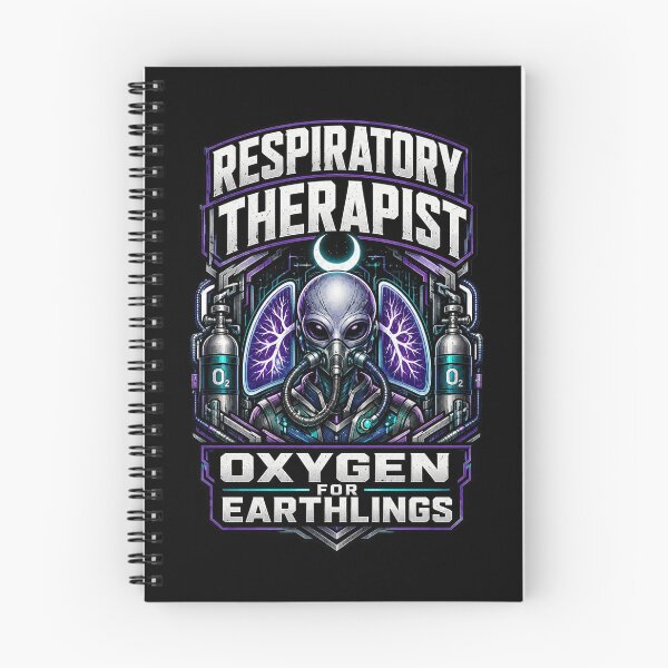 Item preview, Cyberpunk Alien Respiratory Therapist Oxygen For Earthlings Sci-Fi Healthcare Week Design designed and sold by ClinicalHubs.